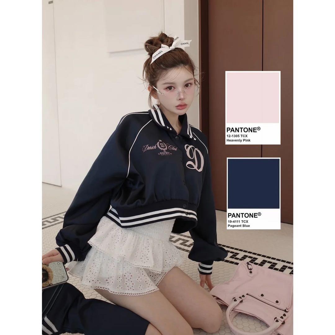 新品タグ付 ダーリッチ Darich Clubスカジャン ネイビー フリー