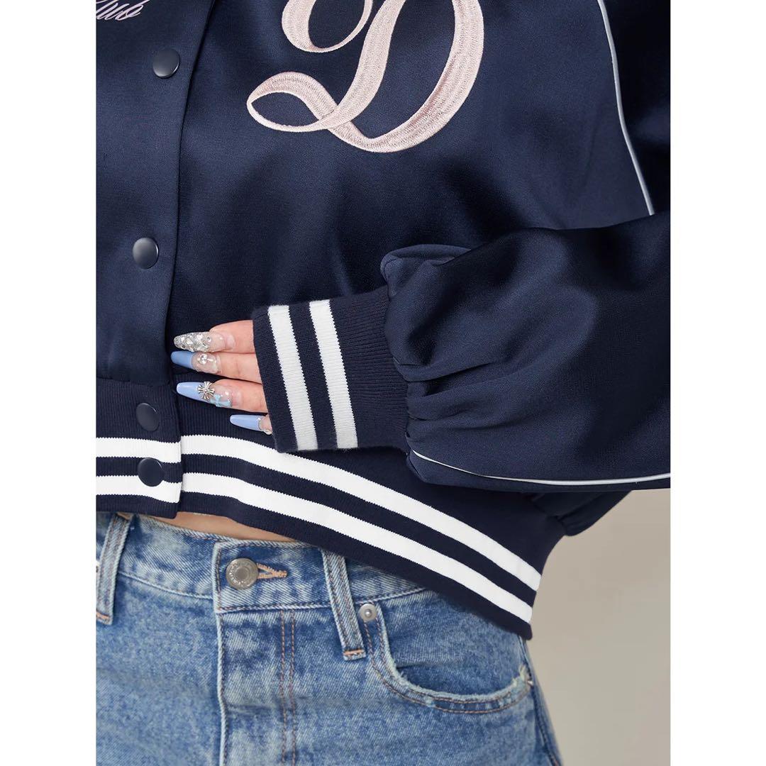 新品タグ付 ダーリッチ Darich Clubスカジャン ネイビー フリー