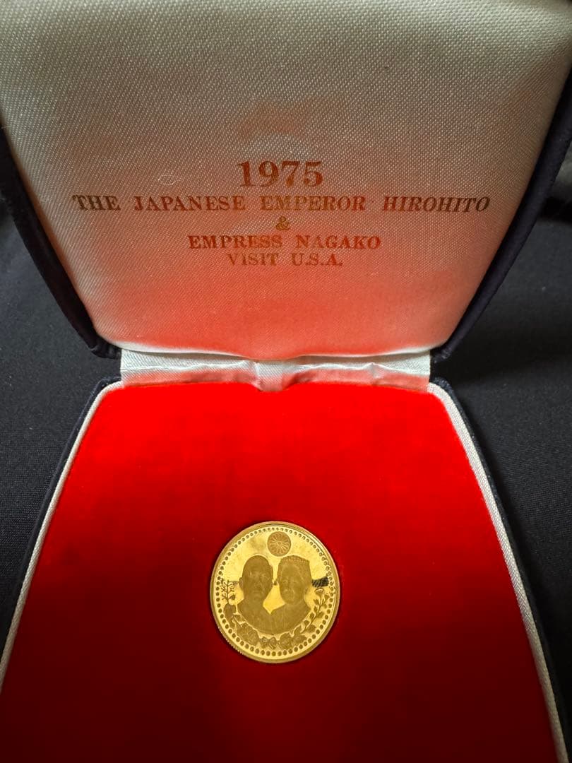 1975年 天皇裕仁 皇后訪米記念メダル