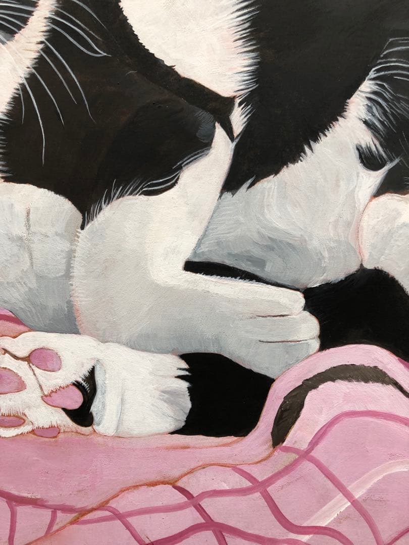 原画「ウメ12」《＋猫イラスト３枚無料プレゼント！》