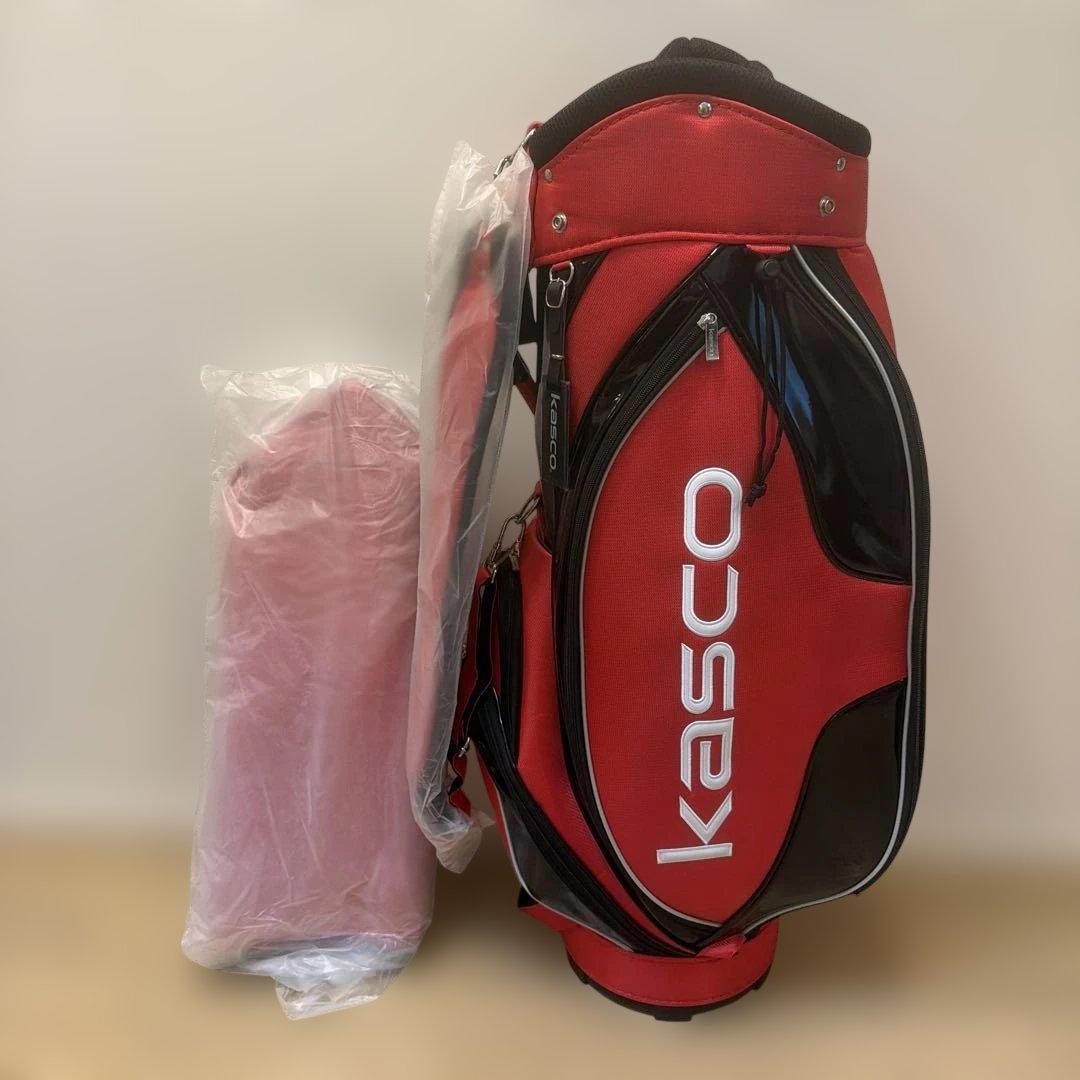 【新品未使用】Kasco キャスコ　ゴルフバッグ 赤
