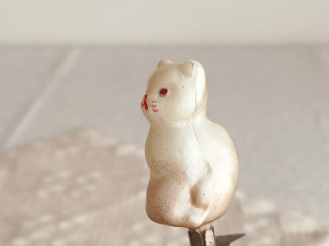 【チョコメルさま】cat ornament ୨୧ しろ猫さん オーナメント d