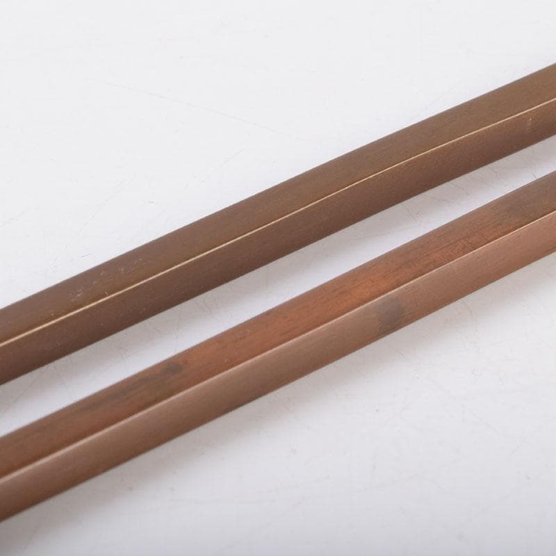 茶道具　銅製　鳥頭炉火箸　箱付　V　8684