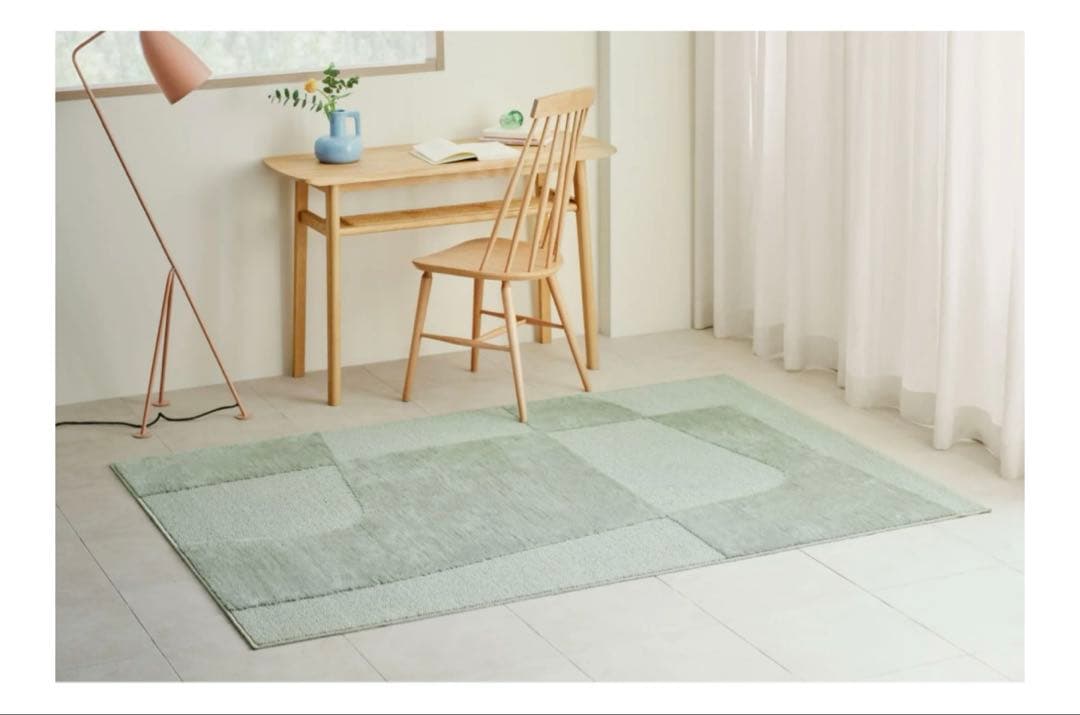 unico ラグ　EPET セージ　100×140cm