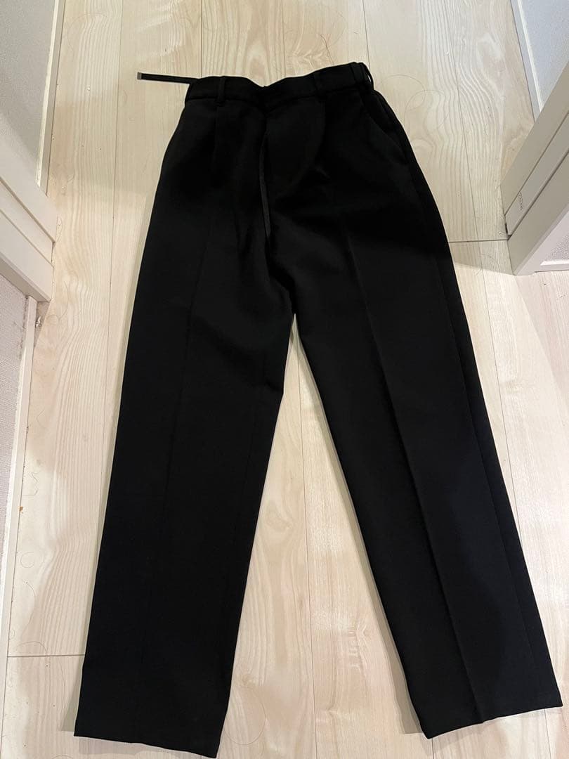 BLACK LABEL シャドーチェックニットとワイドパンツのセット