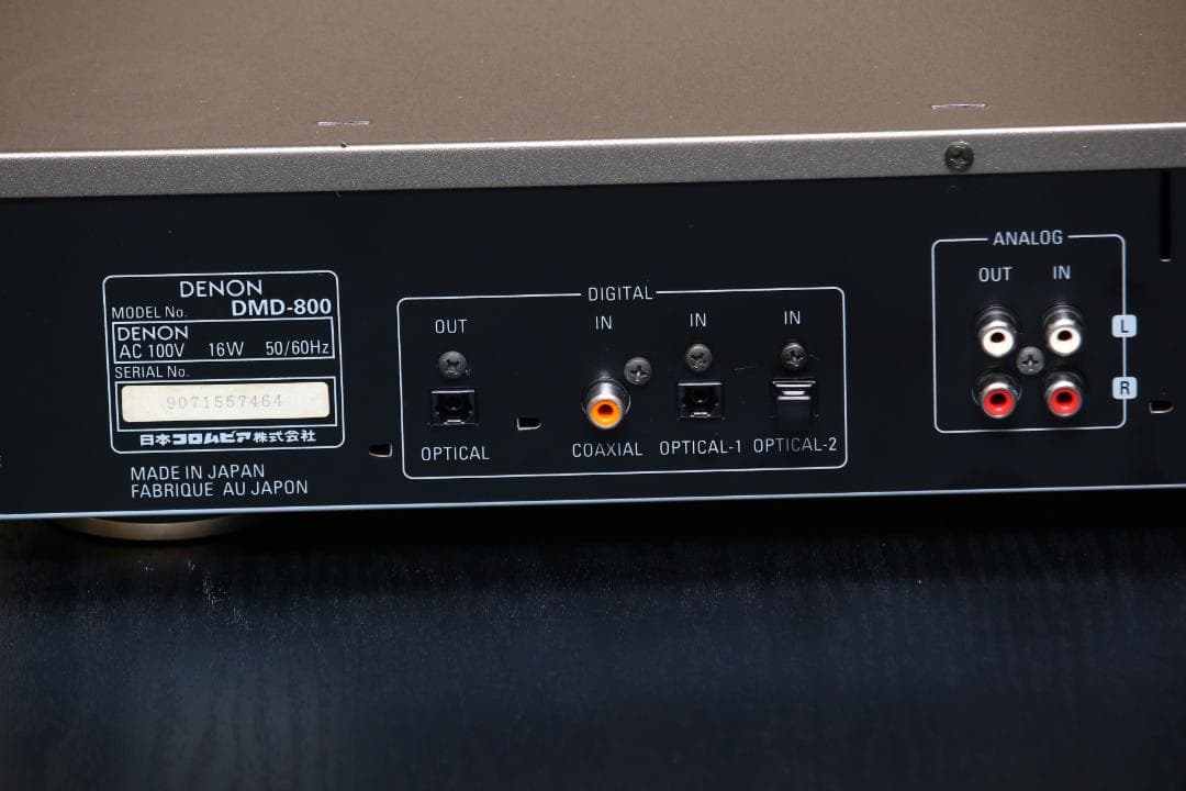 DENON DMD-800　MDプレーヤー/レコーダー　 日本製　ゴールド