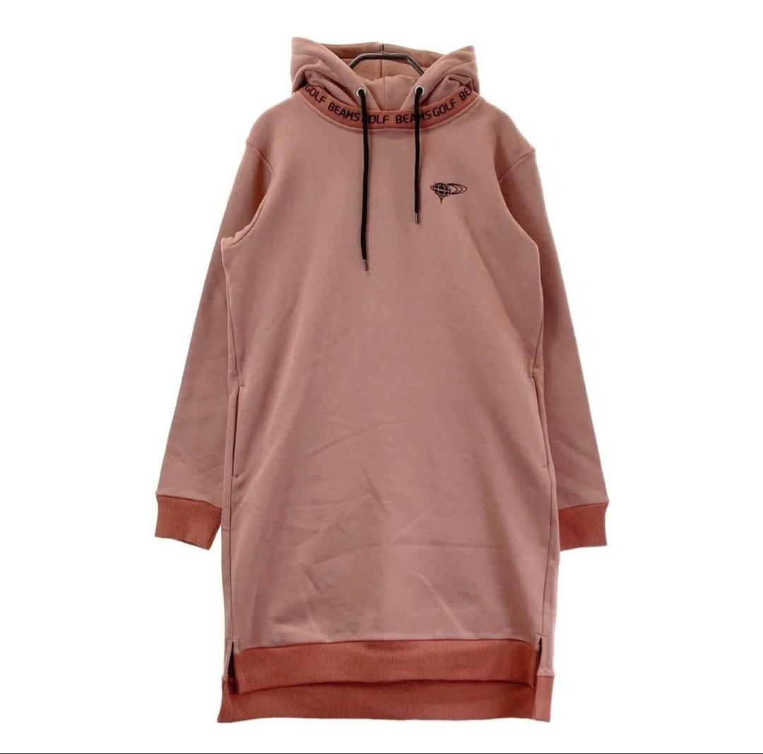 BEAMS GOLF フード付きワンピース ピンク　Mサイズ