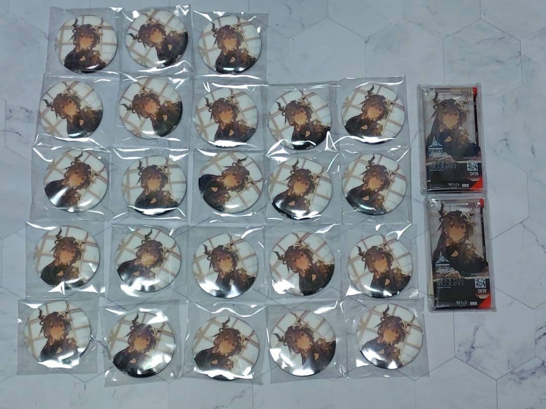 アークナイツ　明日方舟　チェン　缶バッジ　通行認証　音律