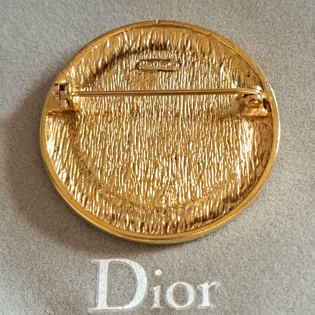 希少　美品クリスチャンディオール　ブローチ　CDロゴ　ユニセックス　ゴールド