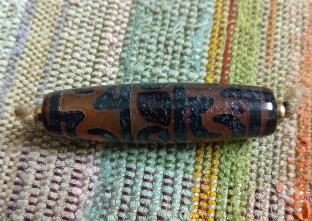 361天珠　蓮師法器天珠　紅玉髄　dzibeads！