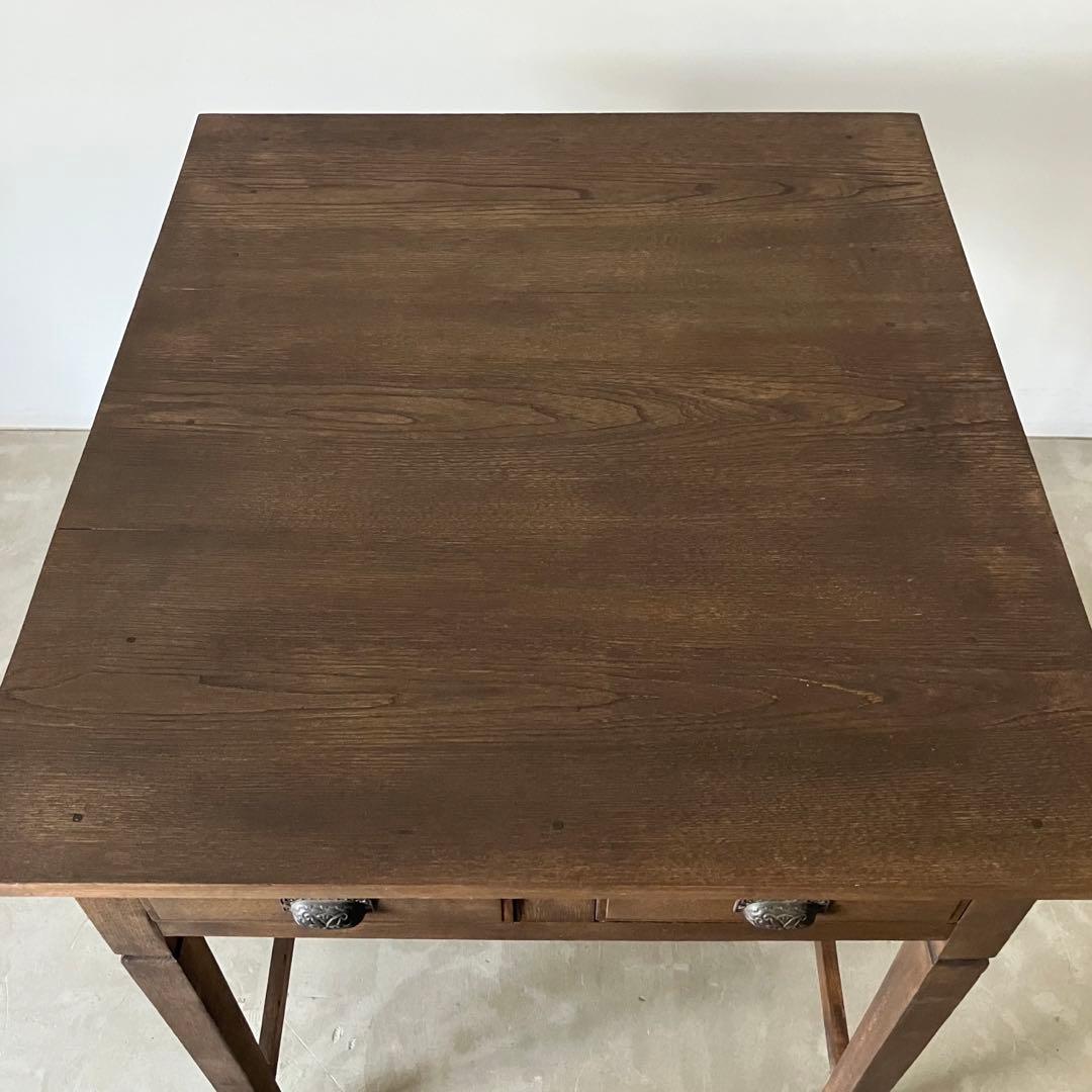 レトロ　アンティーク　ヴィンテージ　古道具　古家具　テーブル　机　木製