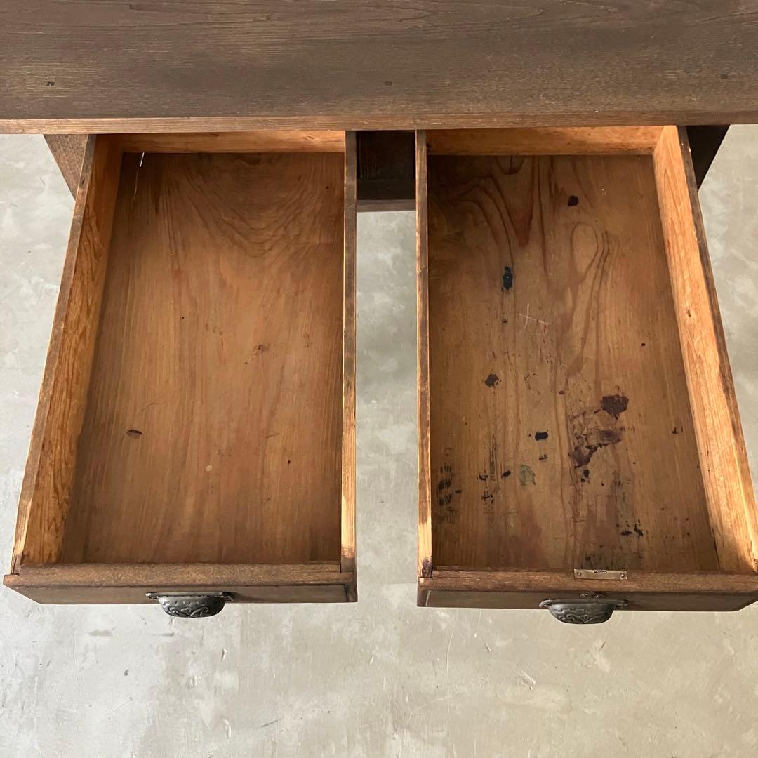 レトロ　アンティーク　ヴィンテージ　古道具　古家具　テーブル　机　木製