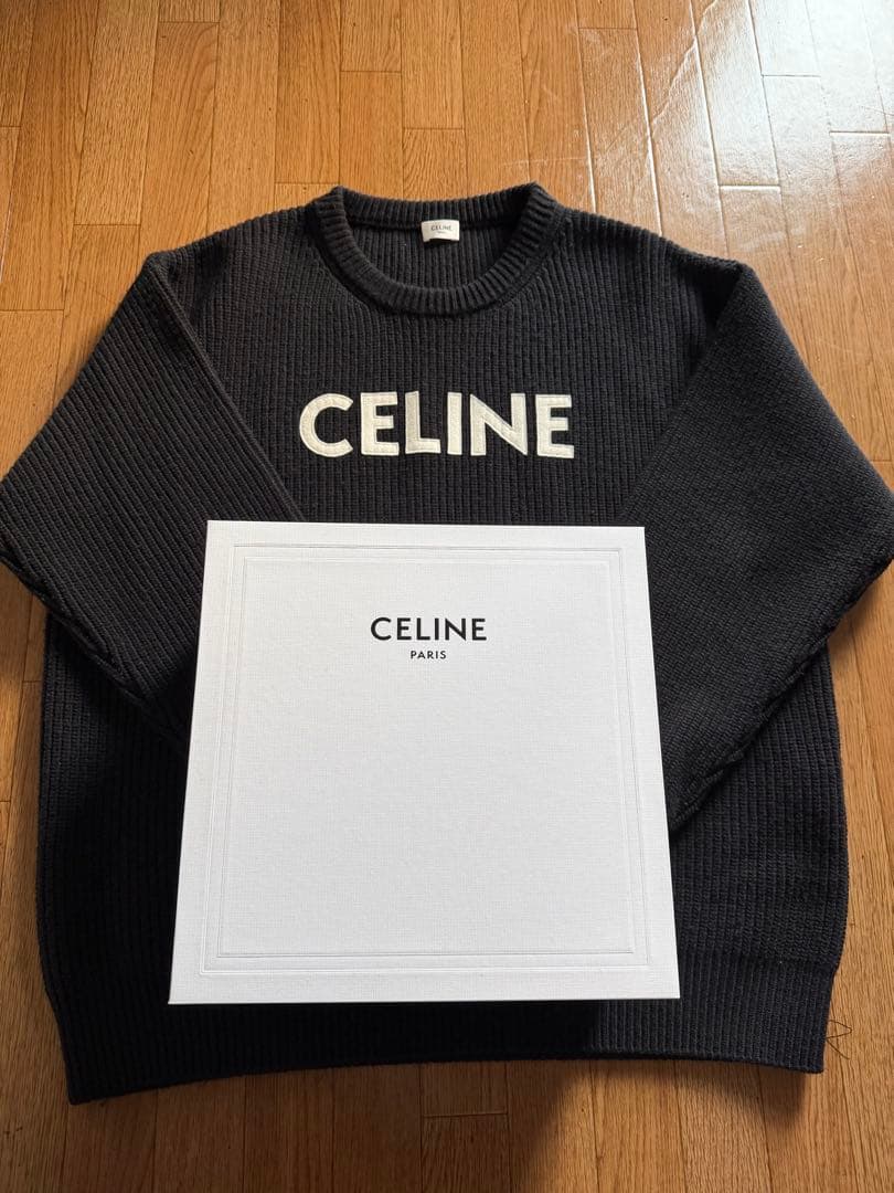 CELINE ブラック ロゴニット