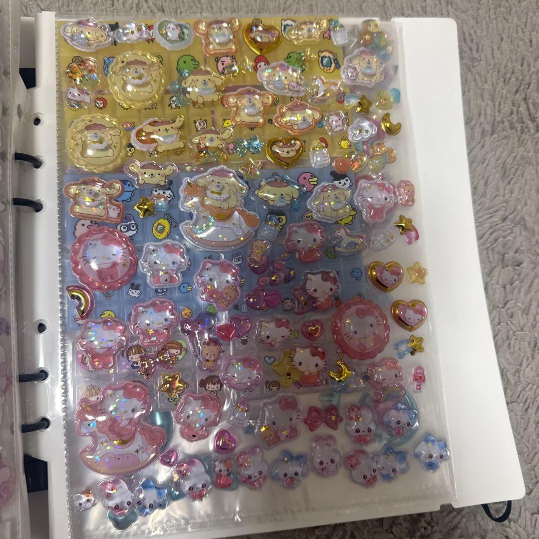 シール帳完成品20ページ ボンボンドロップシール タイルシール ウォーターシール