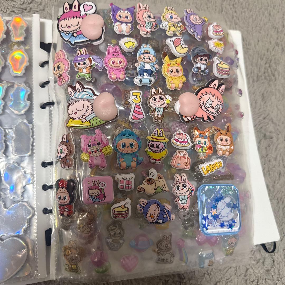 シール帳完成品20ページ ボンボンドロップシール タイルシール ウォーターシール