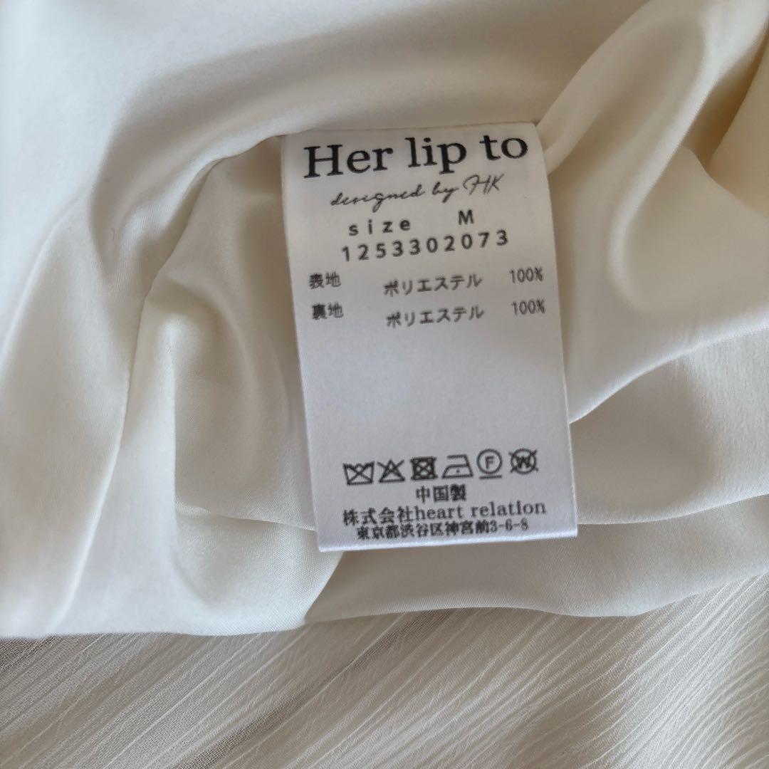 トップス Two-Way Bow-Tie Chiffon Blouse M