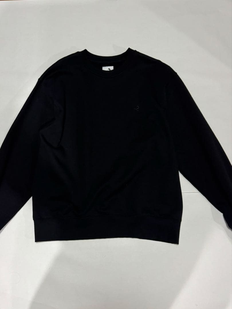 レタッチRetouch Crewneck Sweat Shirts black