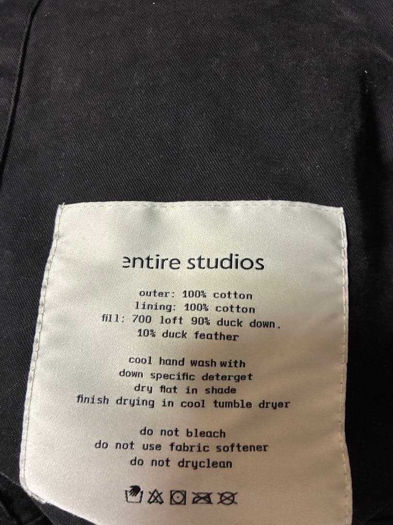 はじげentire studios MML PUFFER ダウン