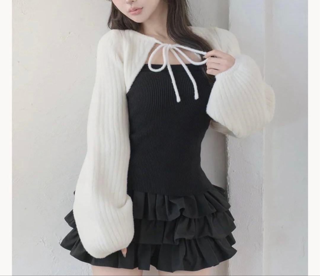 ダーリッチ ティアードフリルミニワンピース