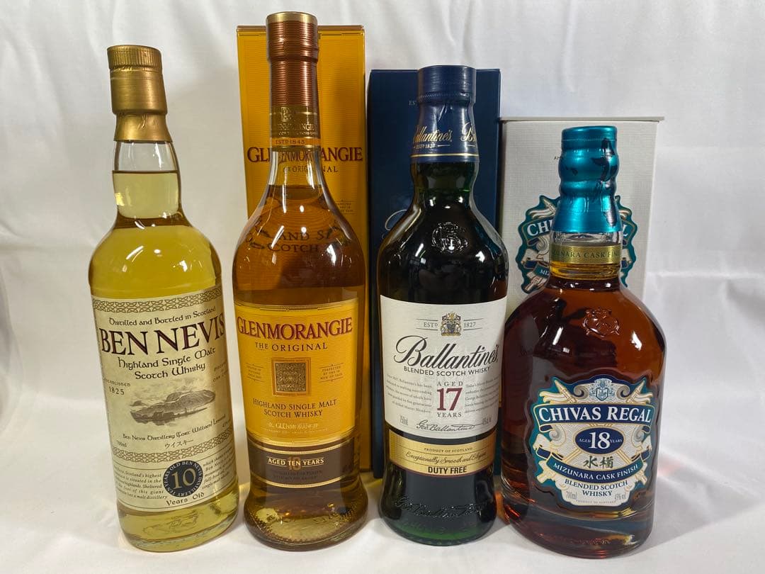 スコッチウイスキー セット 5本　ベンネヴィスなど　グレンモーレンジは旧ラベル