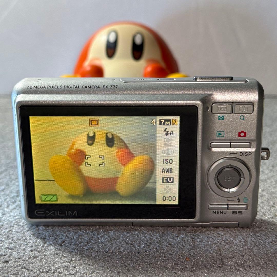 ☆動作OK CASIO EXILIM EX-Z77 バッテリー＆SDカード付き