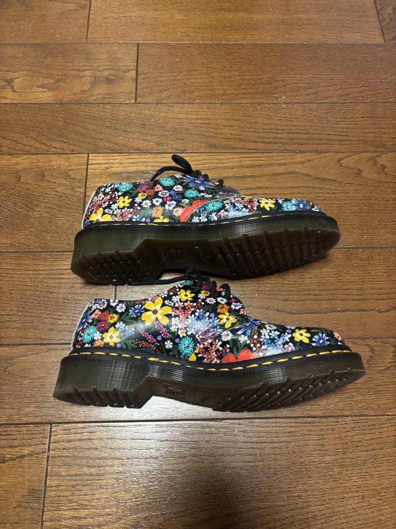 【美品】Dr. Martens 1461 花柄レザー 3ホールシューズ UK4
