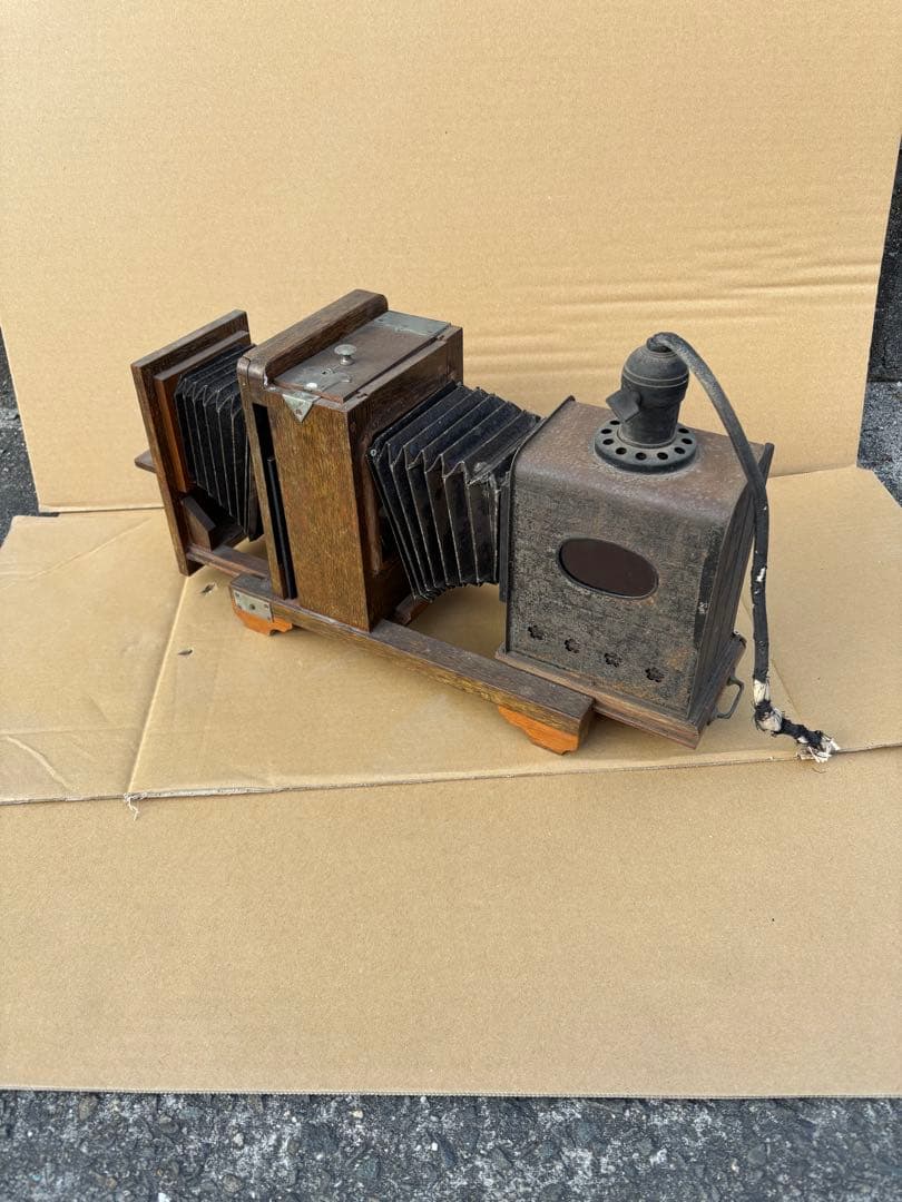 アンティークな幻灯機（マジックランタン）　写真引き伸ばし機　希少