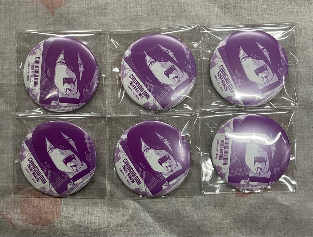 チェンソーマン　タワレコ　缶バッジ　レゼ　6個セット