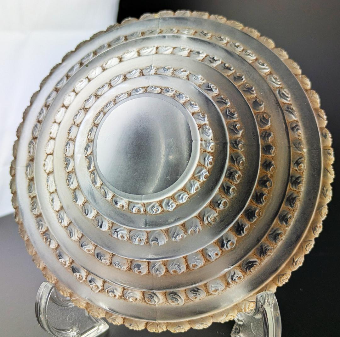 ★生命の神秘★ルネ ラリック アンファン希少な茶パチネ蓋物神秘の子供