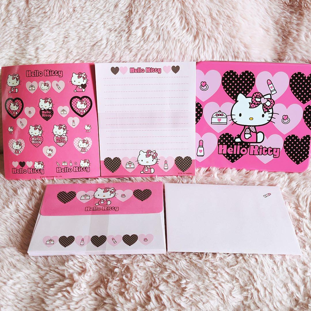 希少レア　ハローキティ　レターセット　まとめ売り　平成レトロ　サンリオ　ケース
