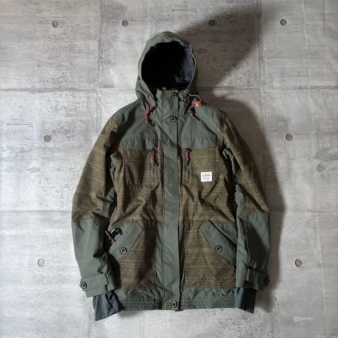 美品 スノーボード ウェア 上下セット ビラボン キスマーク レディース M