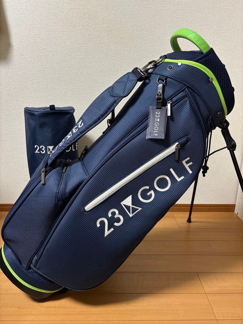 23区GOLF スタンド式 軽量キャディバッグ ネイビー