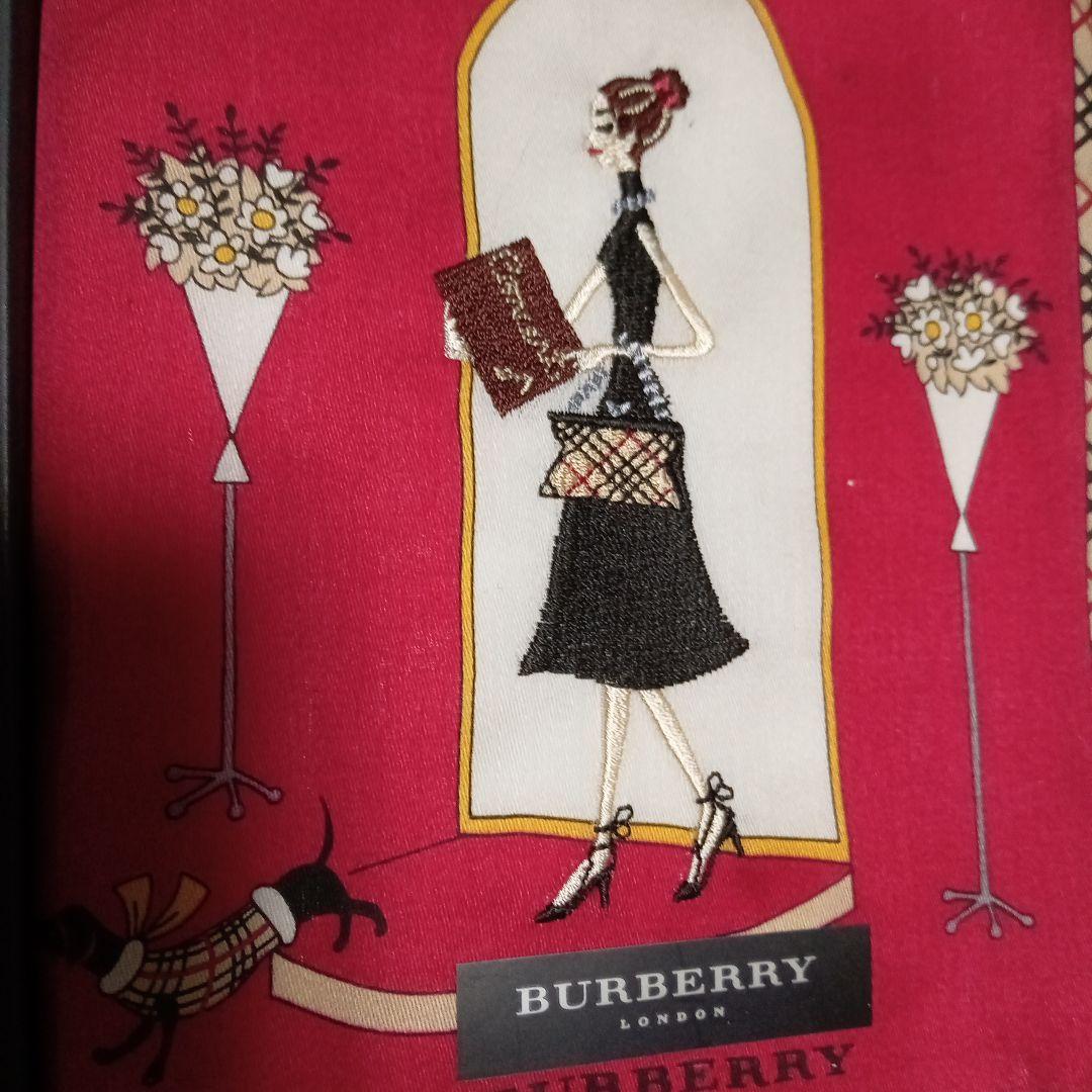 BURBERRY ハンカチ 2枚セット 女の子 刺繍