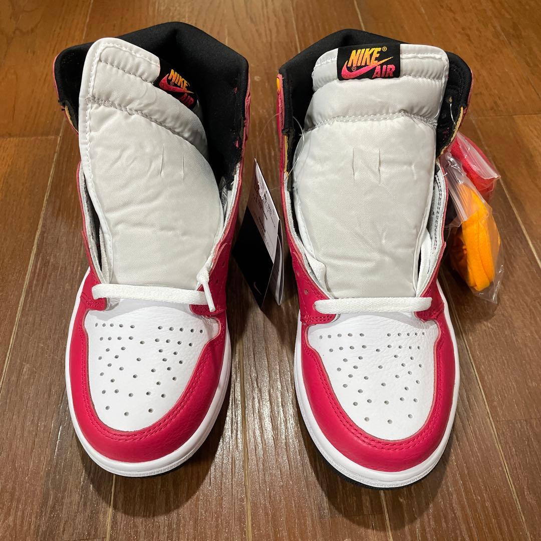 シューズ(男性用) NIKE AIR JORDAN 1 HIGH OG FUSION RED