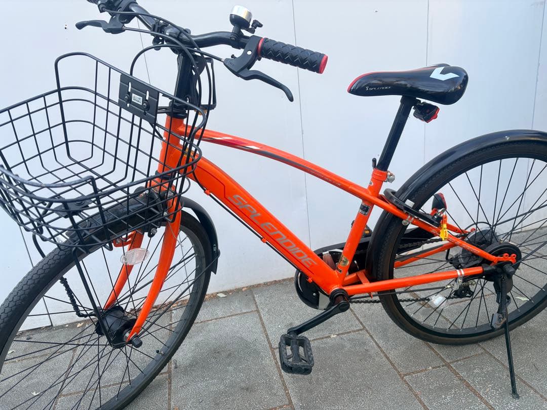 ジュニア　自転車　オレンジ