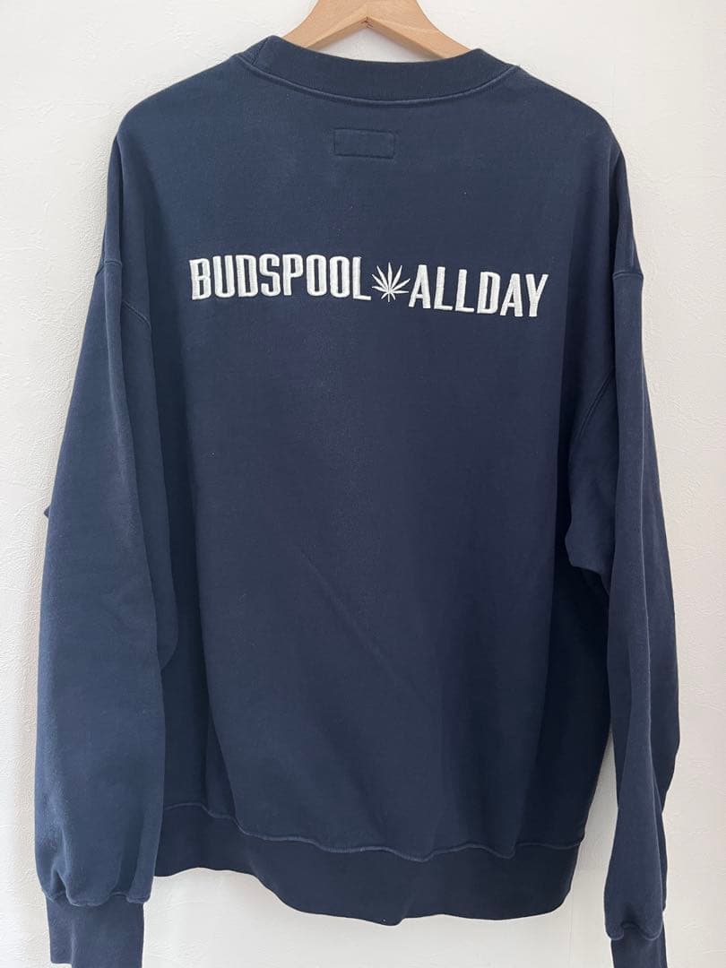 バッズプール アフロディーテギャング 刺繍ロゴ スウェット ネイビー L