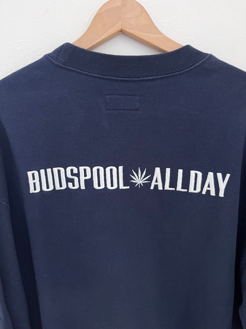 バッズプール アフロディーテギャング 刺繍ロゴ スウェット ネイビー L