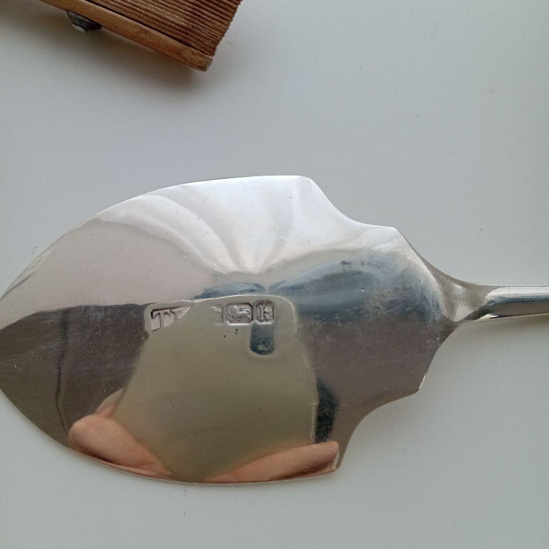 アンティークシルバー ジャムスプーン 英国 イギリス 純銀 スターリングシルバー