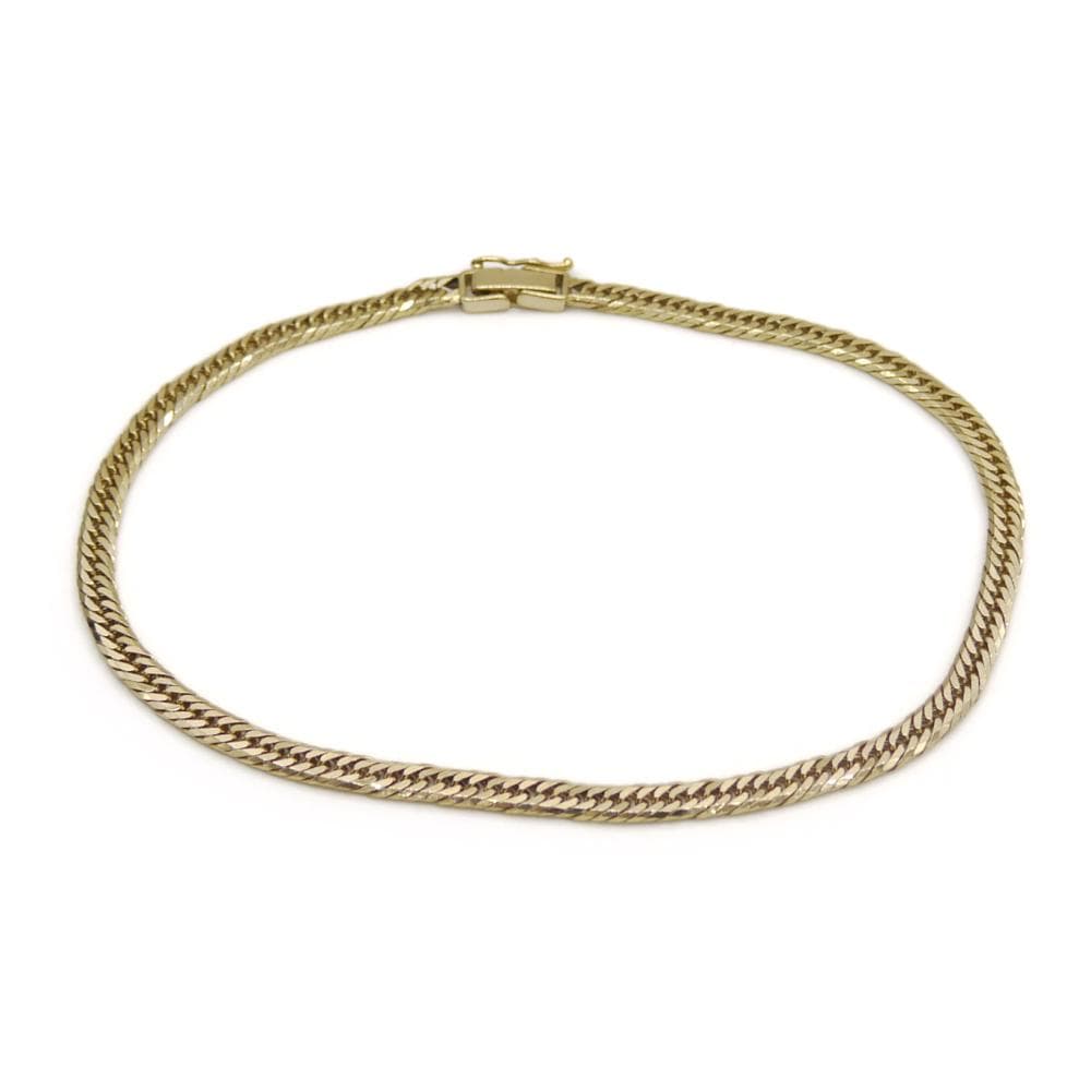 10g K18 喜平8面トリプルアンクレット 18金 アンクレット Y04813