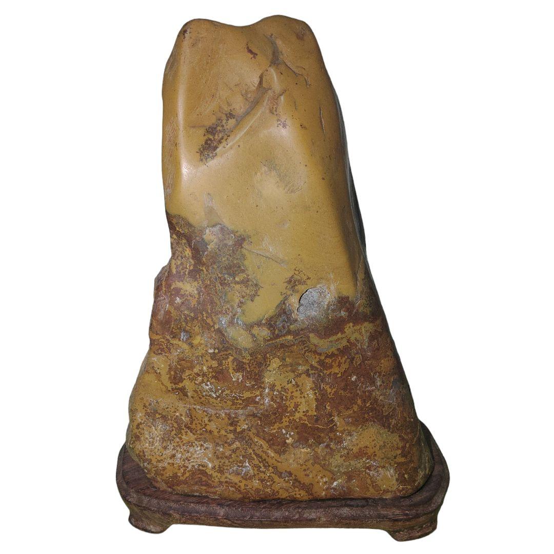 イエロージャスパー　部分研磨　宝石　鑑賞石　水石　石ころ