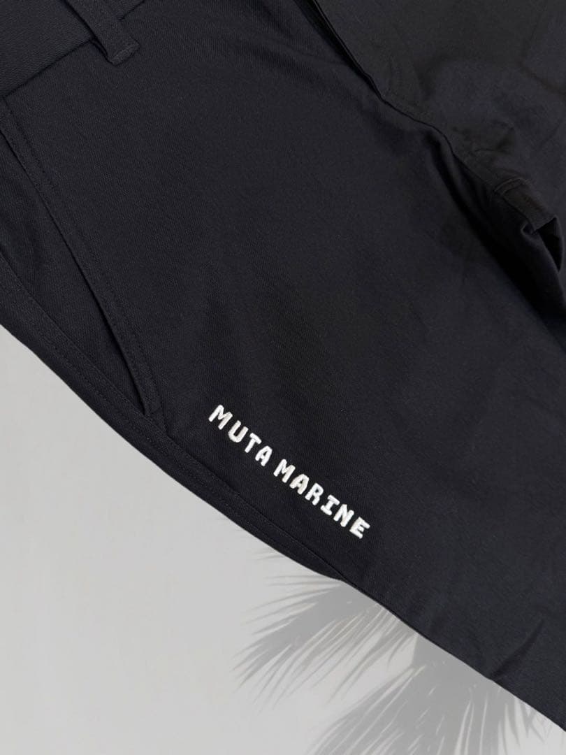 【新品】ムータマリンゴルフ　裏起毛　パンツ　黒　メンズ　Lサイズ