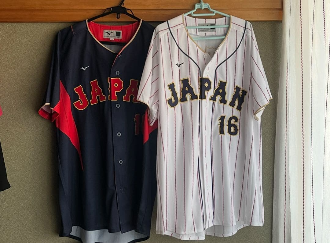 2023年WBCレプリカユニフォーム16大谷翔平Lサイズ ホーム ビジター2点