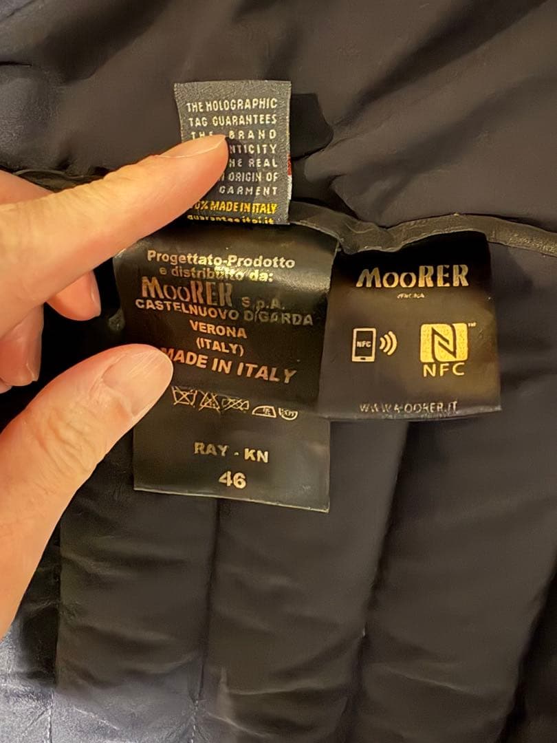 極美品　MooRER RAY NERO ブラック フィリッポ　ムーレー