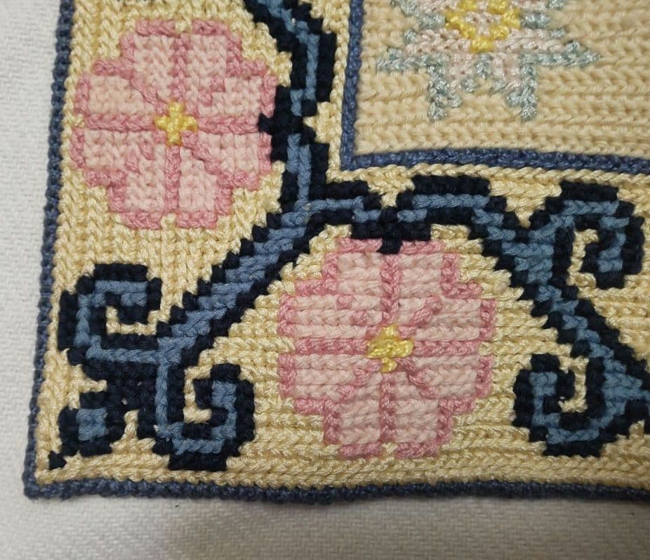 フランスアンティーク 刺繍 壁飾り ハンドステッチ タペストリー ポスター#3