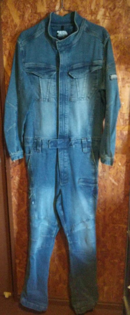 寅壱 ストレッチデニムつなぎ