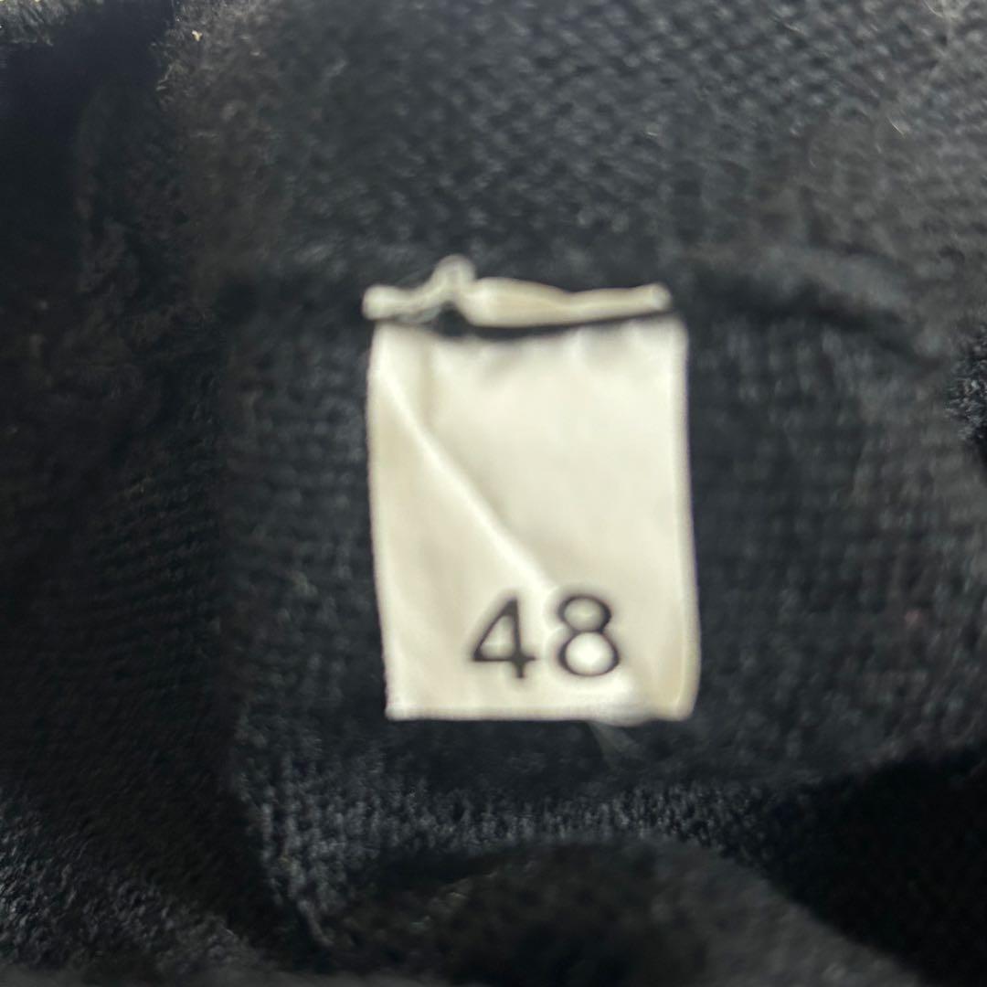 グランサッソ ニット モックネック ハイゲージ プルオーバー イタリア製 黒