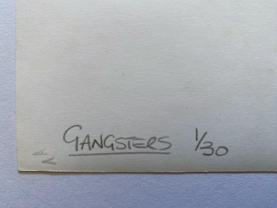 エレン・フォン・アンワース「GANG STER」オリジナル・プリント額装