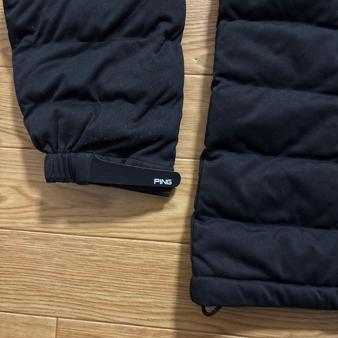 PING ピン　トライストレッチ高機能中綿プルオーバー　ブラック　Lサイズ