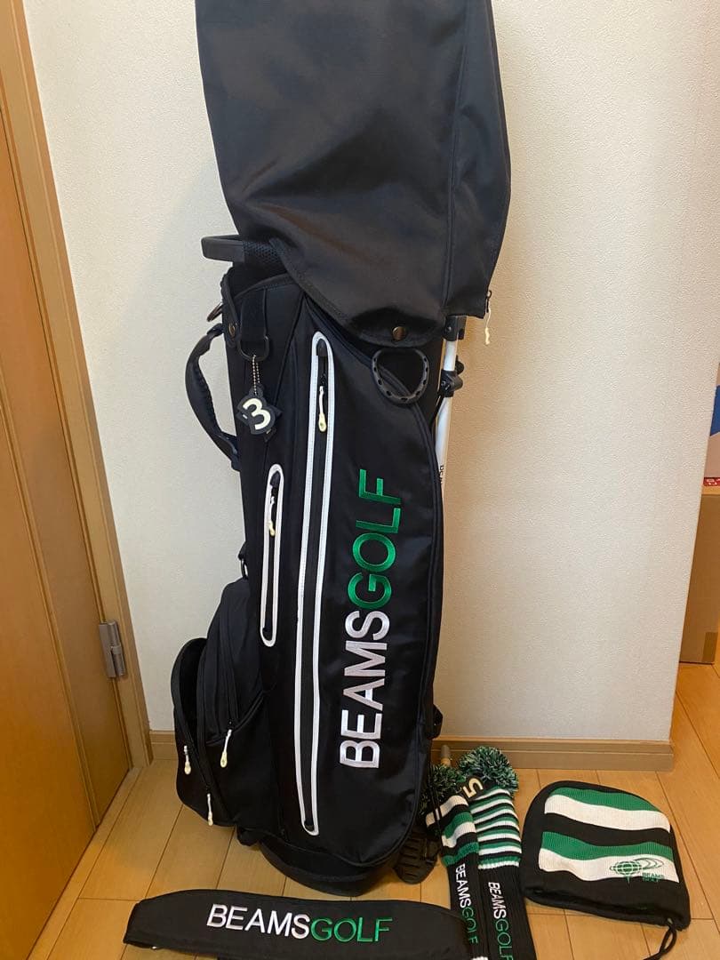 BEAMS GOLF スタンドキャディバッグ ブラック