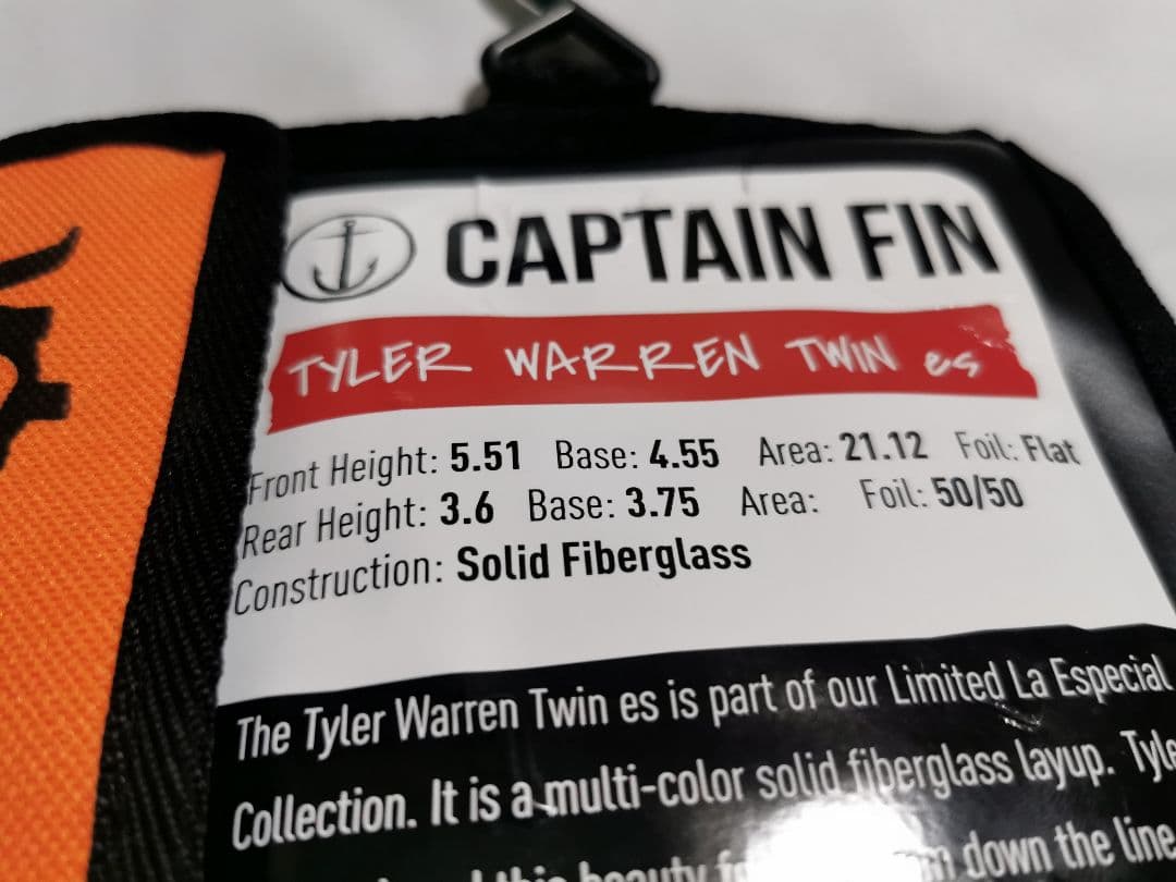 captain fin タイラーウォーレン ツインフィン ツインスタビ 青白